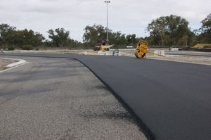 A look at the new surface going down at Wanneroo